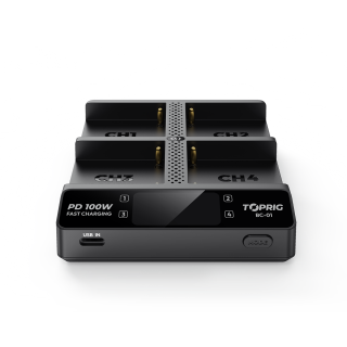 Accsoon BC01 Toprig 100W Fast Charger for NP-F batteries Accsoon BC01 Toprig 100W Fast Charger for NP-F batteries