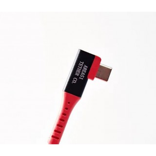 Area51 Moonbeam XL PRO+ USB-C Right Angle to USB-C Right Angle Tether Cable 9.5m/31ft Area51 Moonbeam XL PRO+ USB-C Right Angle to USB-C Right Angle Tether Cable 9.5m/31ft