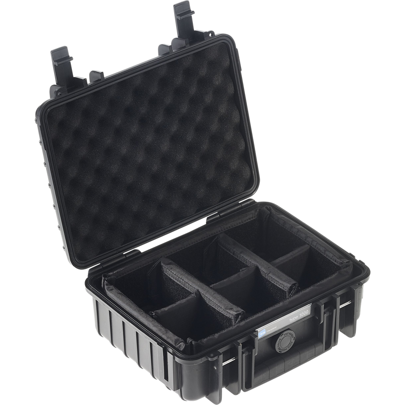 B&W Outdoor Cases Type 1000 BLK RPD (divider system)