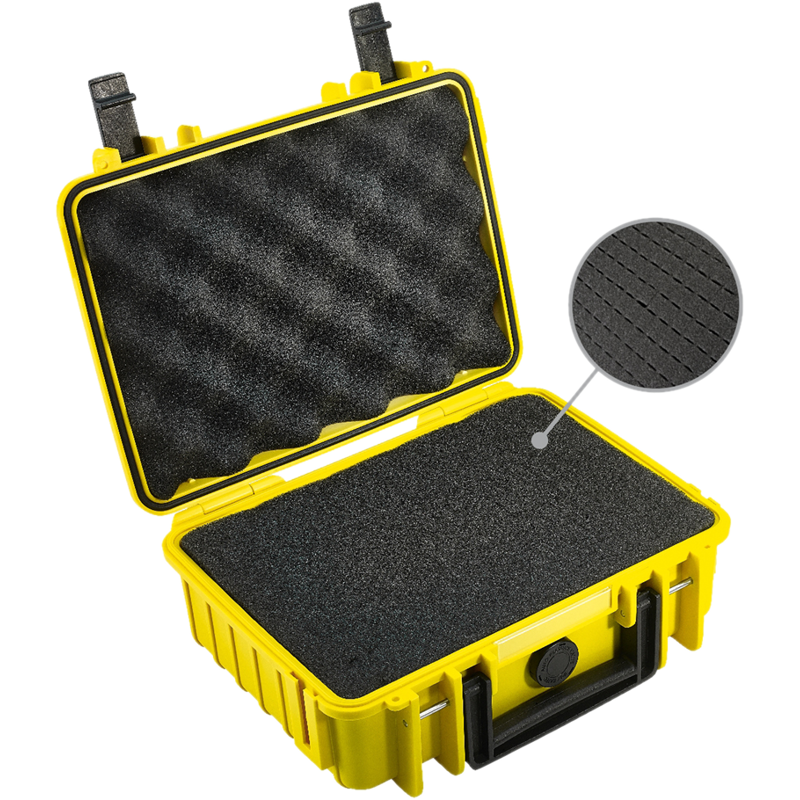 B&W Outdoor Cases Type 1000 YEL SI (pre-cut foam)