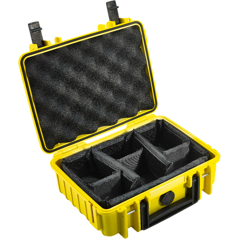 B&W Outdoor Cases Type 1000 YEL RPD (divider system)