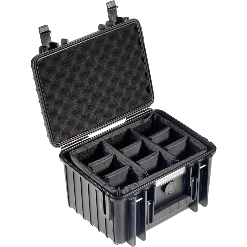 B&W Outdoor Cases Type 2000 BLK RPD (divider system)