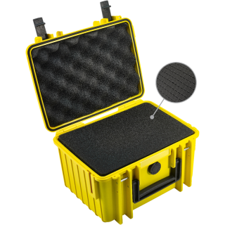 B&W Outdoor Cases Type 2000 YEL SI (pre-cut foam) B&W Outdoor Cases Type 2000 YEL SI (pre-cut foam)