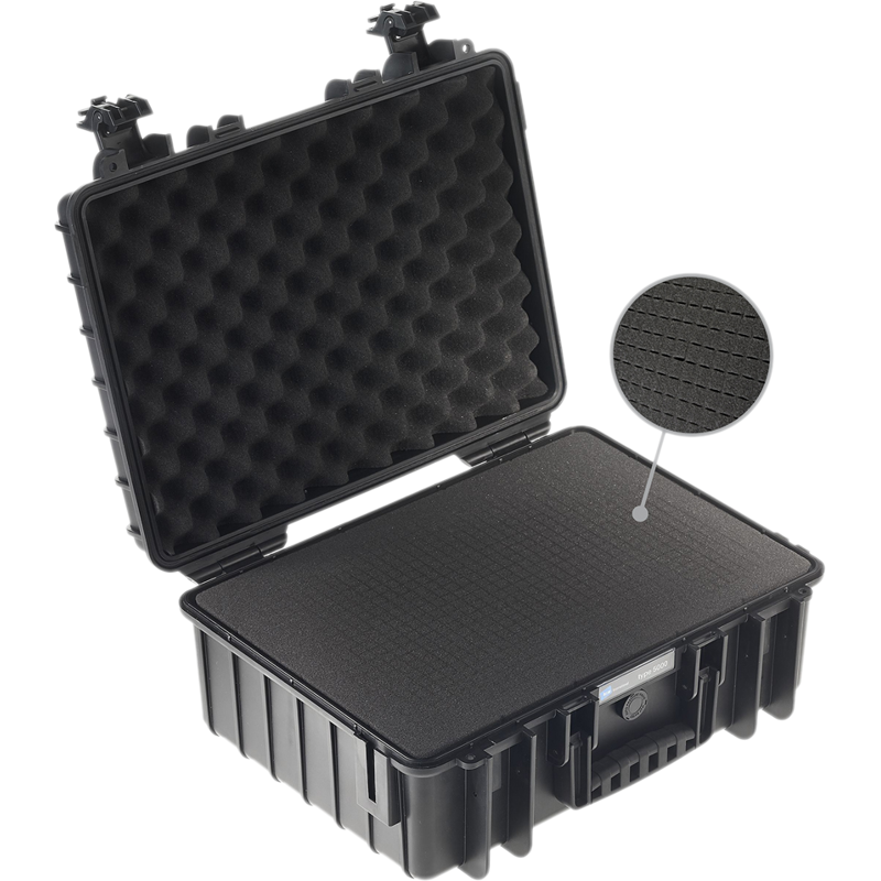 B&W Outdoor Cases Type 5000 BLK SI (pre-cut foam)