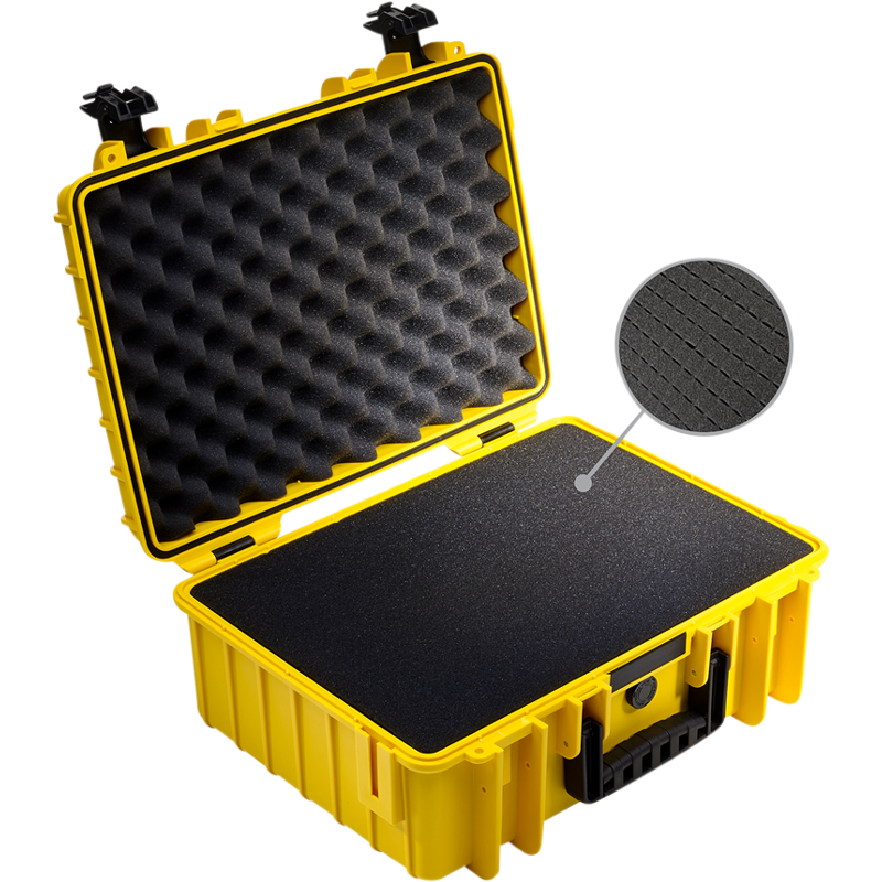 B&W Outdoor Cases Type 5000 YEL SI (pre-cut foam)
