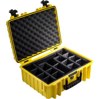 B&W Outdoor Cases Type 5000 YEL RPD (divider system) B&W Outdoor Cases Type 5000 YEL RPD (divider system)