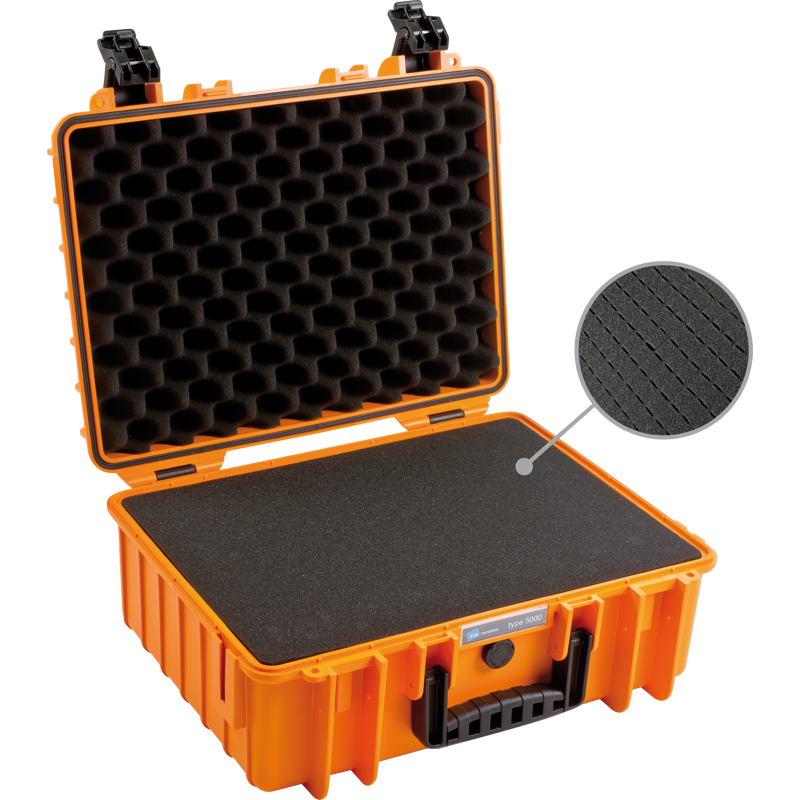 B&W Outdoor Cases Type 5000 ORA SI (pre-cut foam)