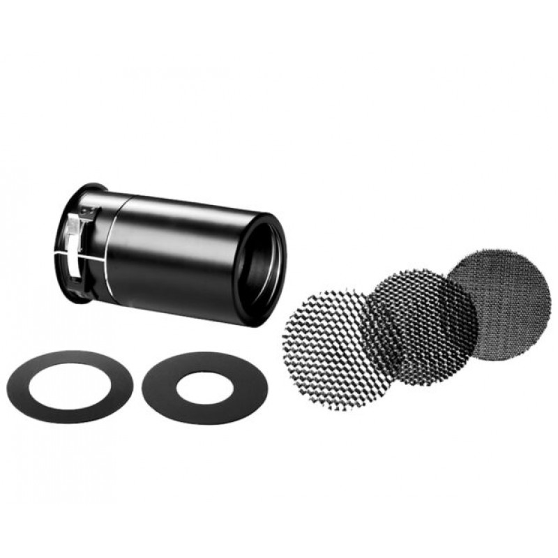 Broncolor attachment with 3 honeycomb grids and 2 aperture masks for Mobilite 2 / Picolite
