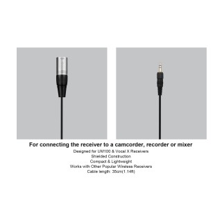 Ckmova AC-TLX 3.5mm TRS with locking to 3-pin XLR output cable Ckmova AC-TLX 3.5mm TRS with locking to 3-pin XLR output cable