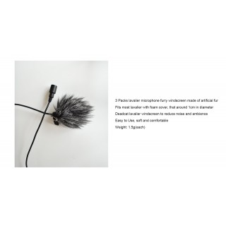 Ckmova FW-1 Lavalier Microphone Furry Windscreen for Outdoor Intereview Ckmova FW-1 Lavalier Microphone Furry Windscreen for Outdoor Intereview
