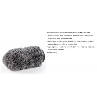Ckmova FW-2 Shotgun Microphone Furry Windscreen for Outdoor Intereview Ckmova FW-2 Shotgun Microphone Furry Windscreen for Outdoor Intereview