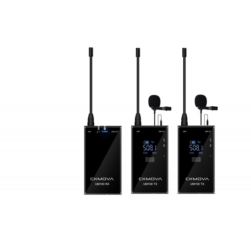 Ckmova UM100 Kit2 Dual-Channel Wireless microphone