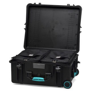 HPRC resin case HPRC2700W wheeled 2 bags and dividers Black/Blue Bassano HPRC resin case HPRC2700W wheeled 2 bags and dividers Black/Blue Bassano