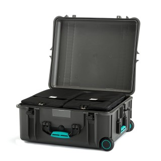 HPRC resin case HPRC2700W wheeled 2 bags and dividers Gravel Grey/Blue Bassano HPRC resin case HPRC2700W wheeled 2 bags and dividers Gravel Grey/Blue Bassano