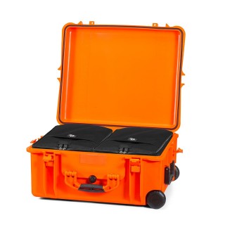 HPRC resin case HPRC2700W wheeled 2 bags and dividers Orange HPRC resin case HPRC2700W wheeled 2 bags and dividers Orange