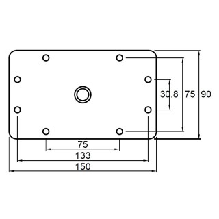 Kupo KS-043 Right Angle Baby Wall plate Kupo KS-043 Right Angle Baby Wall plate