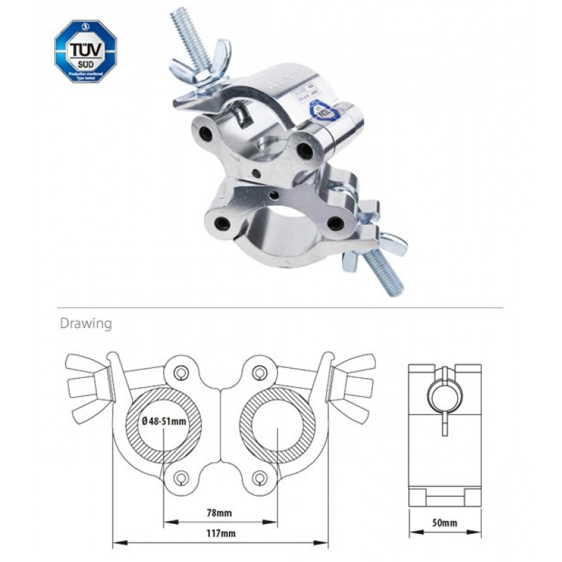 Kupo KCP-832 SWIVEL COUPLER