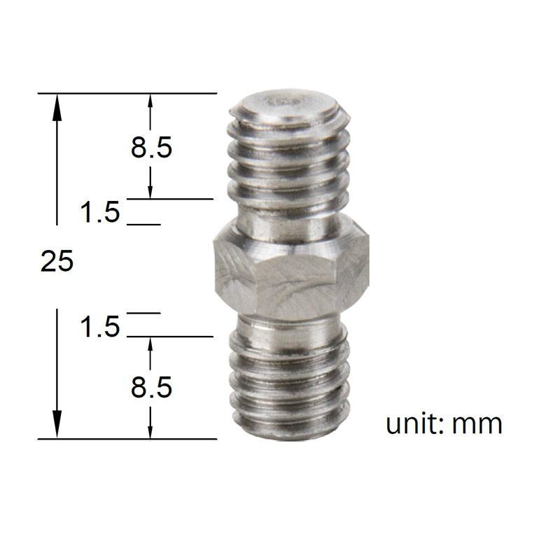 10x 1/4 to 3/8 Male Threaded Screw Adapter Spigot Stud for Flash Light Stand 