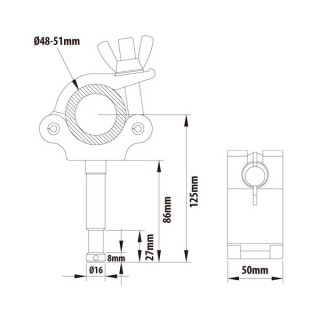 Kupo KCP-836 16MM Stud coupler Kupo KCP-836 16MM Stud coupler