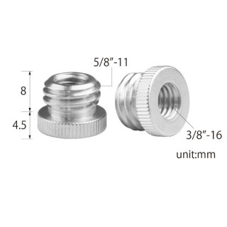 Kupo KS-908 3/8"-16 To 5/8"-11 Threaded Screw Adapter For Tripod Kupo KS-908 3/8"-16 To 5/8"-11 Threaded Screw Adapter For Tripod