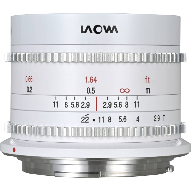 Laowa 9mm T2.9 Zero-D Cine Canon RF white