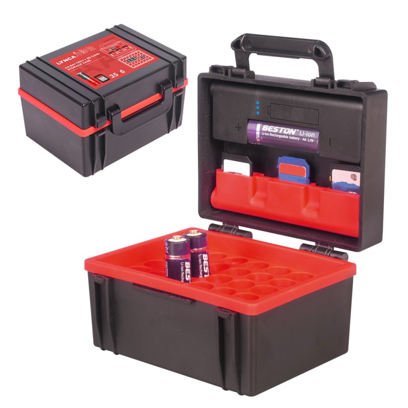 Lensgo D750B battery and SD card case
