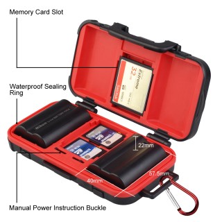Lensgo D850 battery and card case