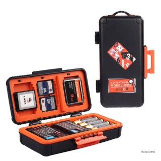 Lensgo D950 battery and card case orange