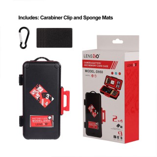 Lensgo D950 battery and card case orange