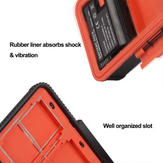 Lensgo D950 battery and card case orange