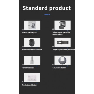 Lensgo TC7 8” Teleprompter for iPad Tablet Smartphone DSLR Camera Lensgo TC7 8” Teleprompter for iPad Tablet Smartphone DSLR Camera