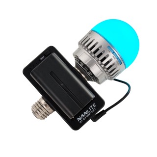 NanLite NPF Battery Adapter with E27 Head NanLite NPF Battery Adapter with E27 Head
