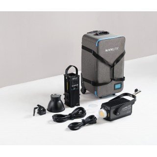 Nanlite Forza 720B spot light with trolley case + Nanlite MixPanel 60 Bi color + RGB