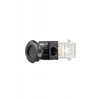 Nanlite T12 Tube Light Clip With 2-Way Baby Pin Receiver Nanlite T12 Tube Light Clip With 2-Way Baby Pin Receiver