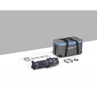 Nanlite Forza 720 spot light  with trolley case DEMO + NanLite Bowens Mount Projection Attachment 25°-45° NEW