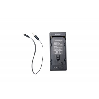 Nanlite 2-in-1 Battery Charger for NP-F Style Batteries Nanlite 2-in-1 Battery Charger for NP-F Style Batteries