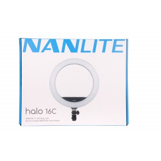 Nanlite Halo 16C RGB LED Ring Light kit