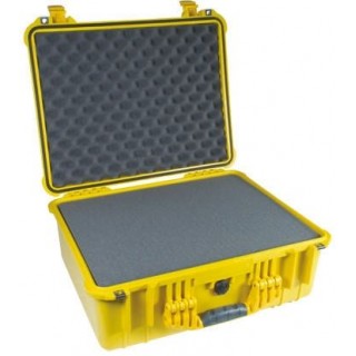 Peli 1600 Case With Foam, Yellow Peli 1600 Case With Foam, Yellow