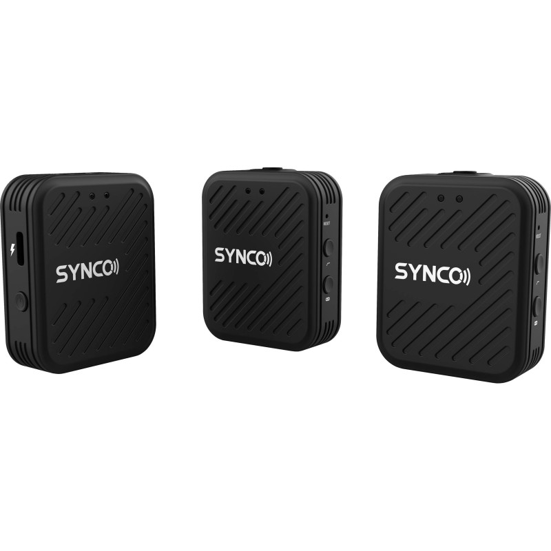 SYNCO Micrófono G2 pantalla TFT A2 con paño Pergear SYNCO G1 versión actualizada micrófono inalámbrico de 2,4 GHz para cámara réflex digital