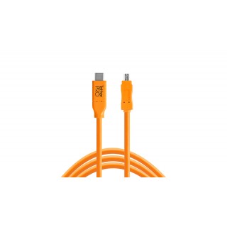 Tether Tools Pro USB-C to 2.0 Mini-B 8-Pin cable 4.6m Tether Tools Pro USB-C to 2.0 Mini-B 8-Pin cable 4.6m