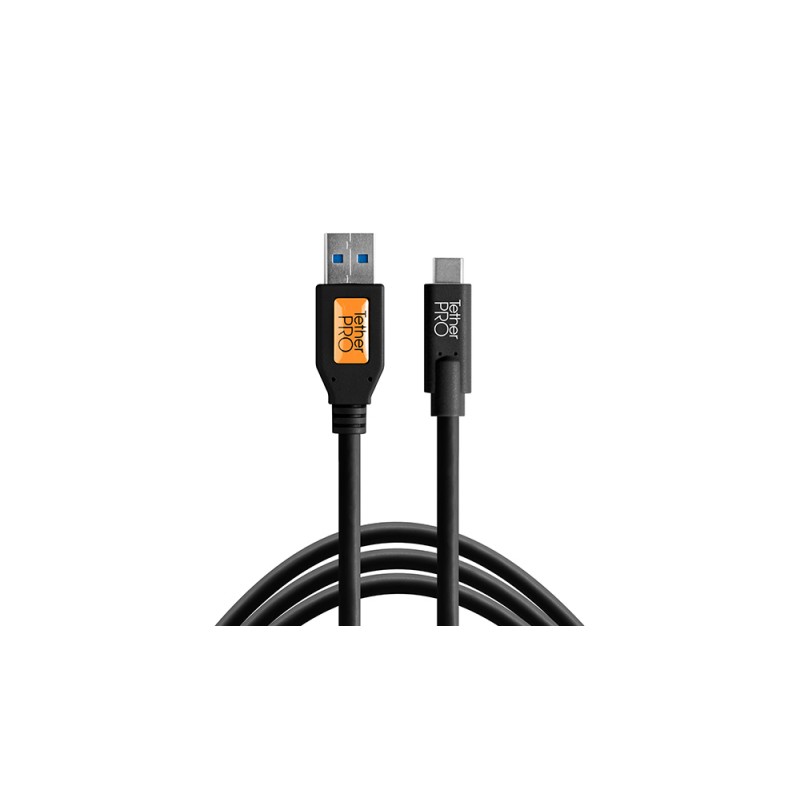 Tether Tools Pro USB 3.0 to USB-C cable 4.6m black