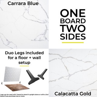V-Flat Carrara Blue/Calacatta Gold V-Flat Carrara Blue/Calacatta Gold