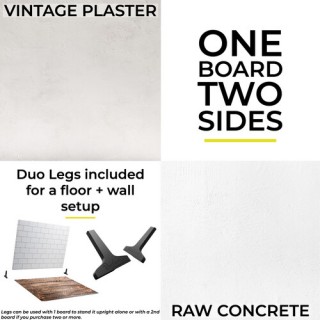 V-Flat Raw Concrete/Vintage Plaster
