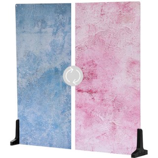 V-Flat Plastered Pink/Barn Door Blue V-Flat Plastered Pink/Barn Door Blue