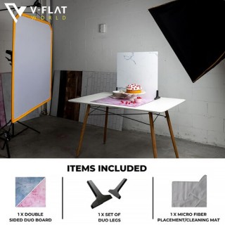 V-Flat Plastered Pink/Barn Door Blue V-Flat Plastered Pink/Barn Door Blue