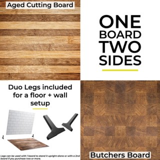 V-Flat Aged Cutting Board/Butchers Board