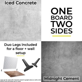 V-Flat Iced Concrete/Midnight Cement