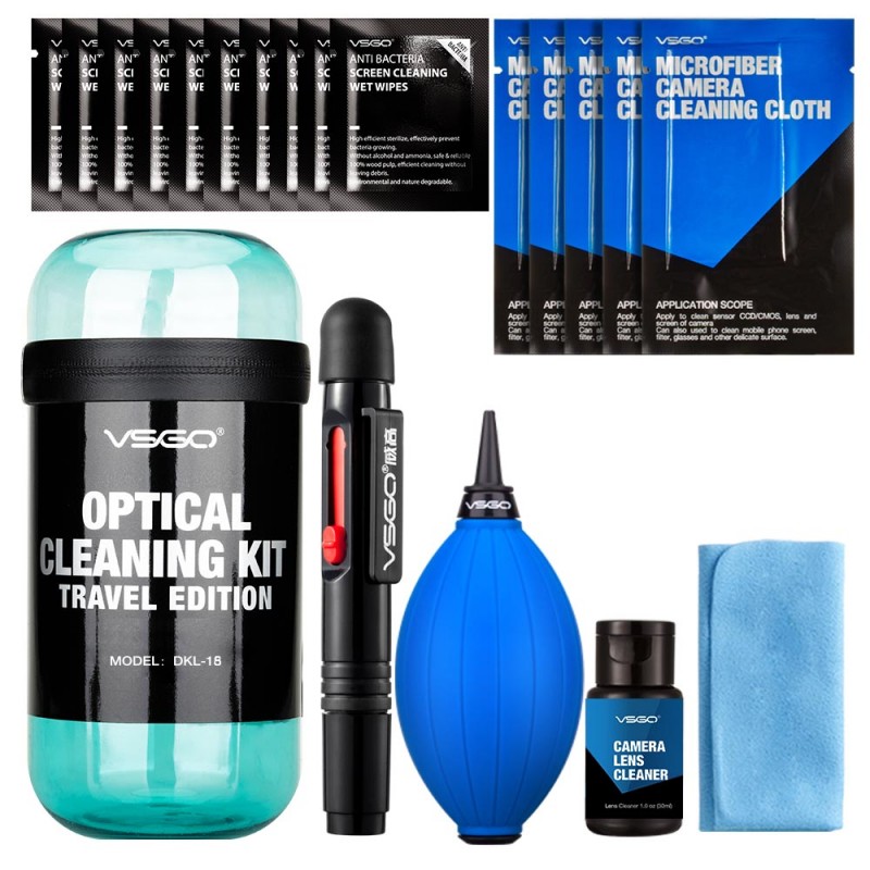 VSGO DKL-15B Optical cleaning kit traveledition-Blue