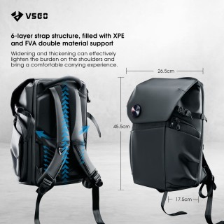 VSGO V-BP01 Black Snipe 20L commuting camera backpack