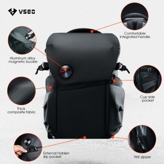 VSGO V-BP01 Black Snipe 20L commuting camera backpack